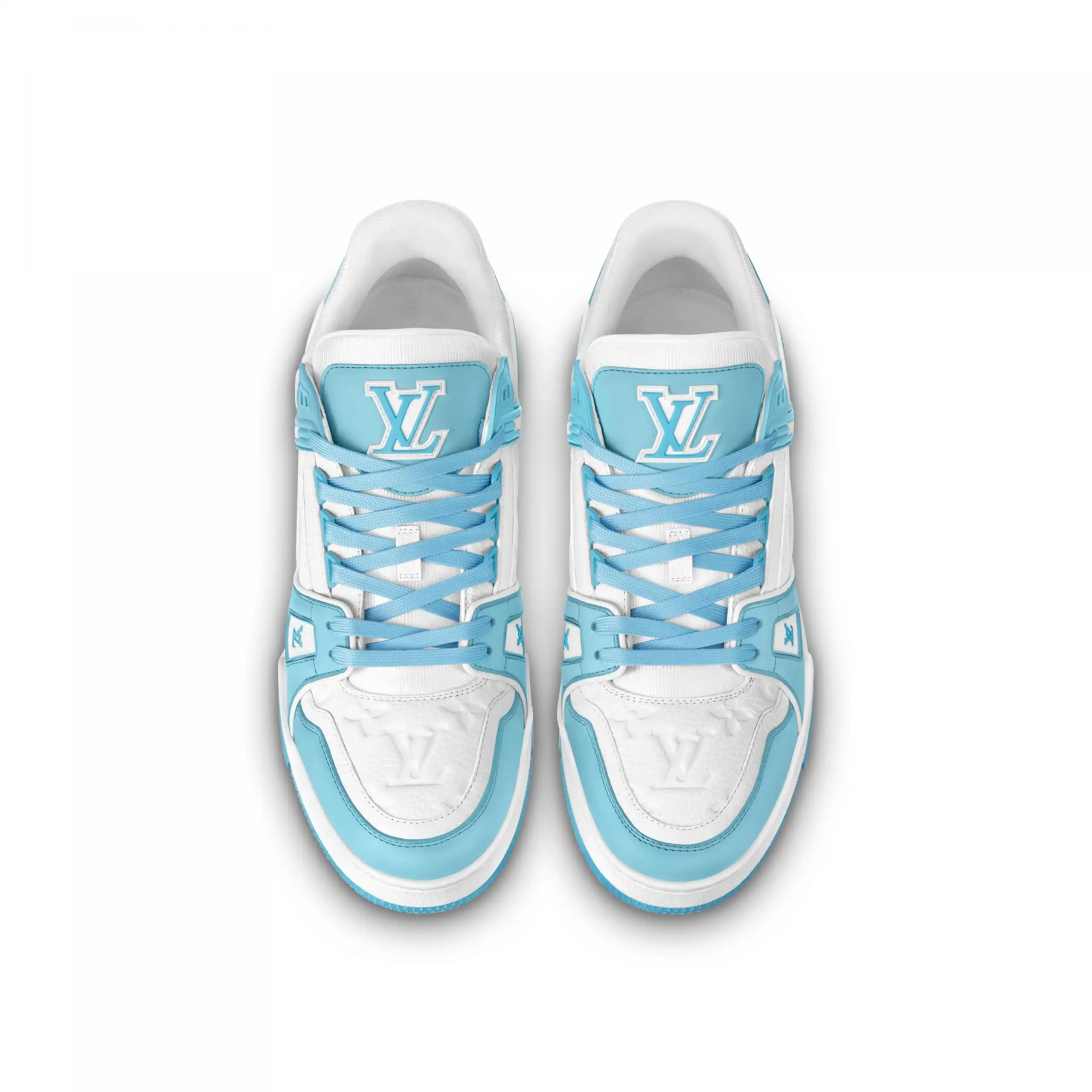 Cheap Louis Vuitton Trainer Sneaker Sky Blue 1ABOFM 0126