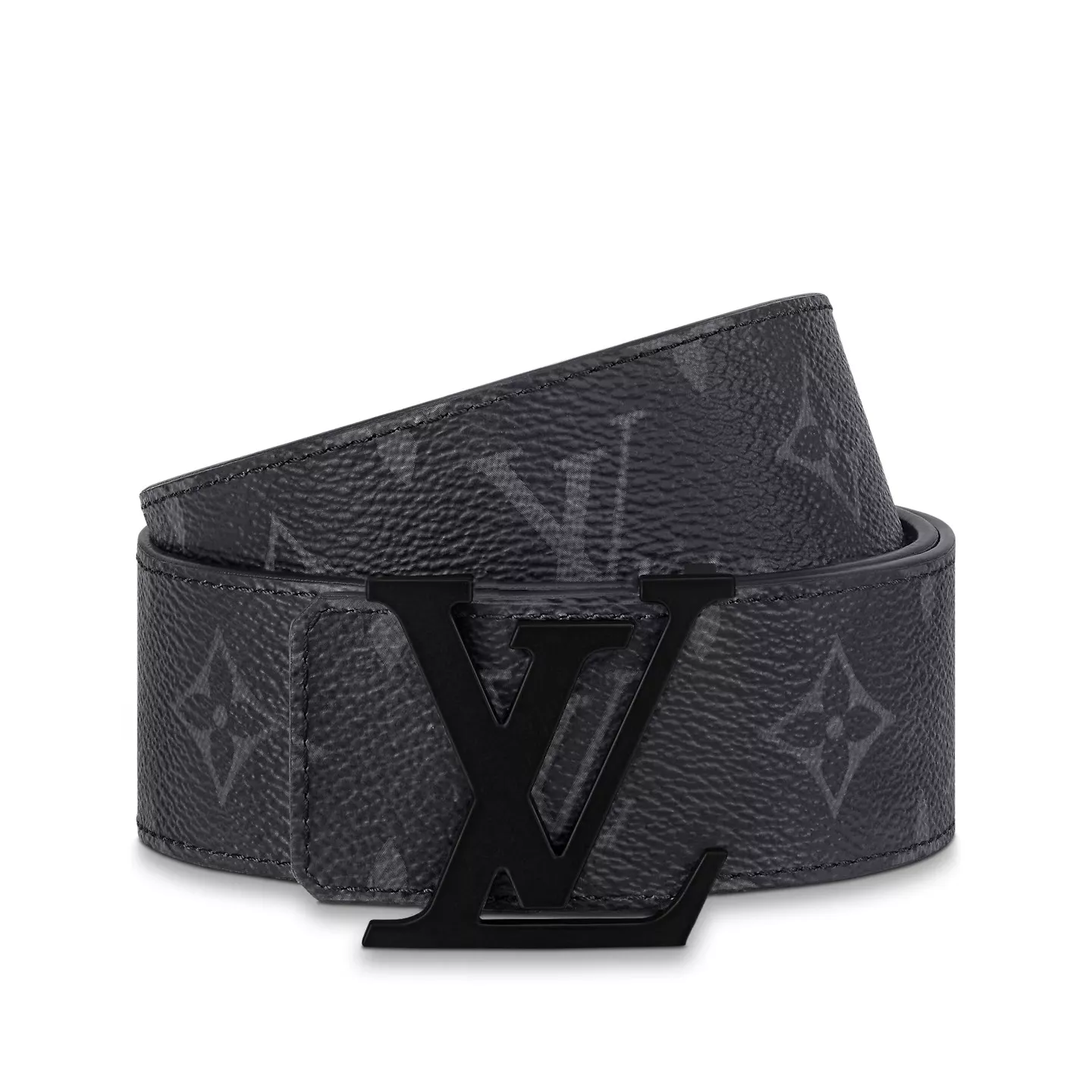 Cheap Louis Vuitton M0449U LV Initiales 40mm Matte Black Belt 0112