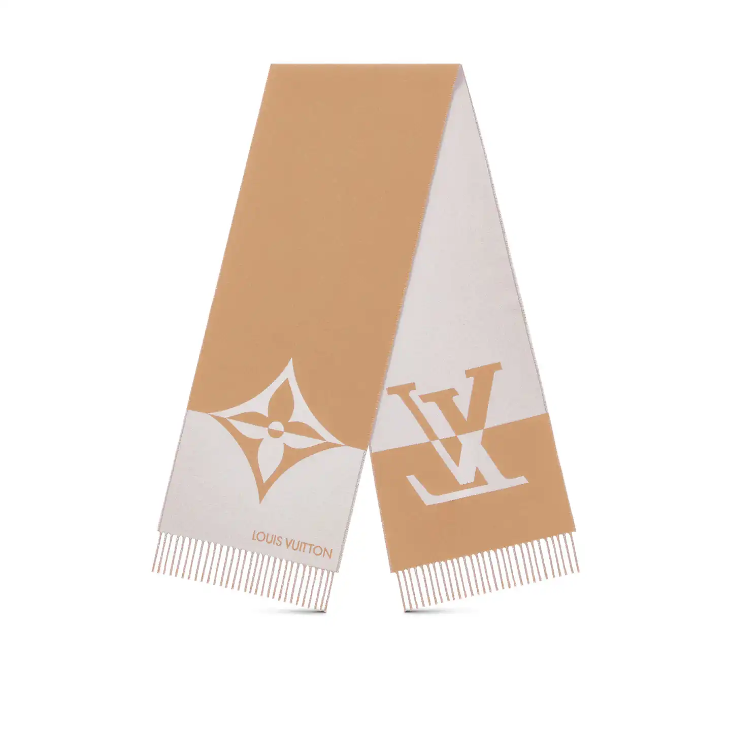 Louis Vuitton Beige M79098 Graphic Dual Scarf 0131