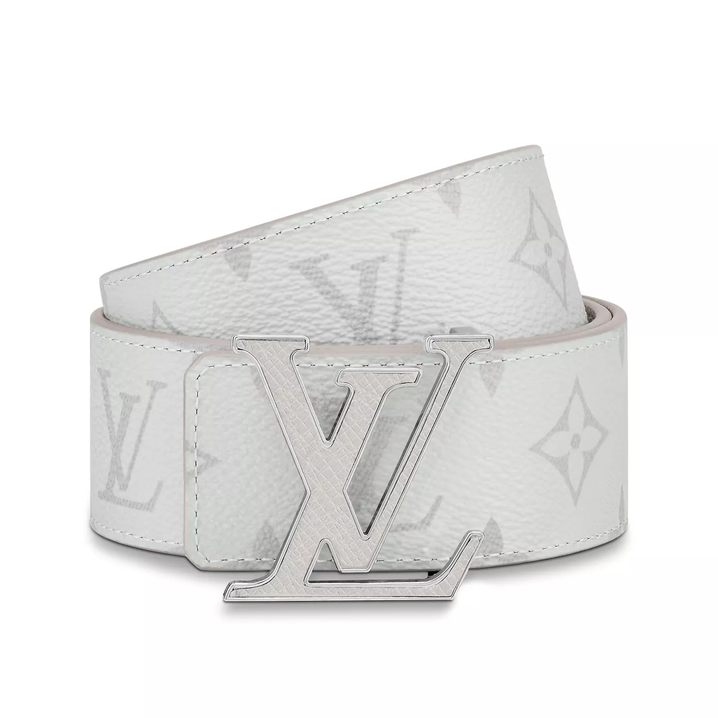 Cheap Louis Vuitton M0158U White LV Initiales 40mm Reversible Belt 0112