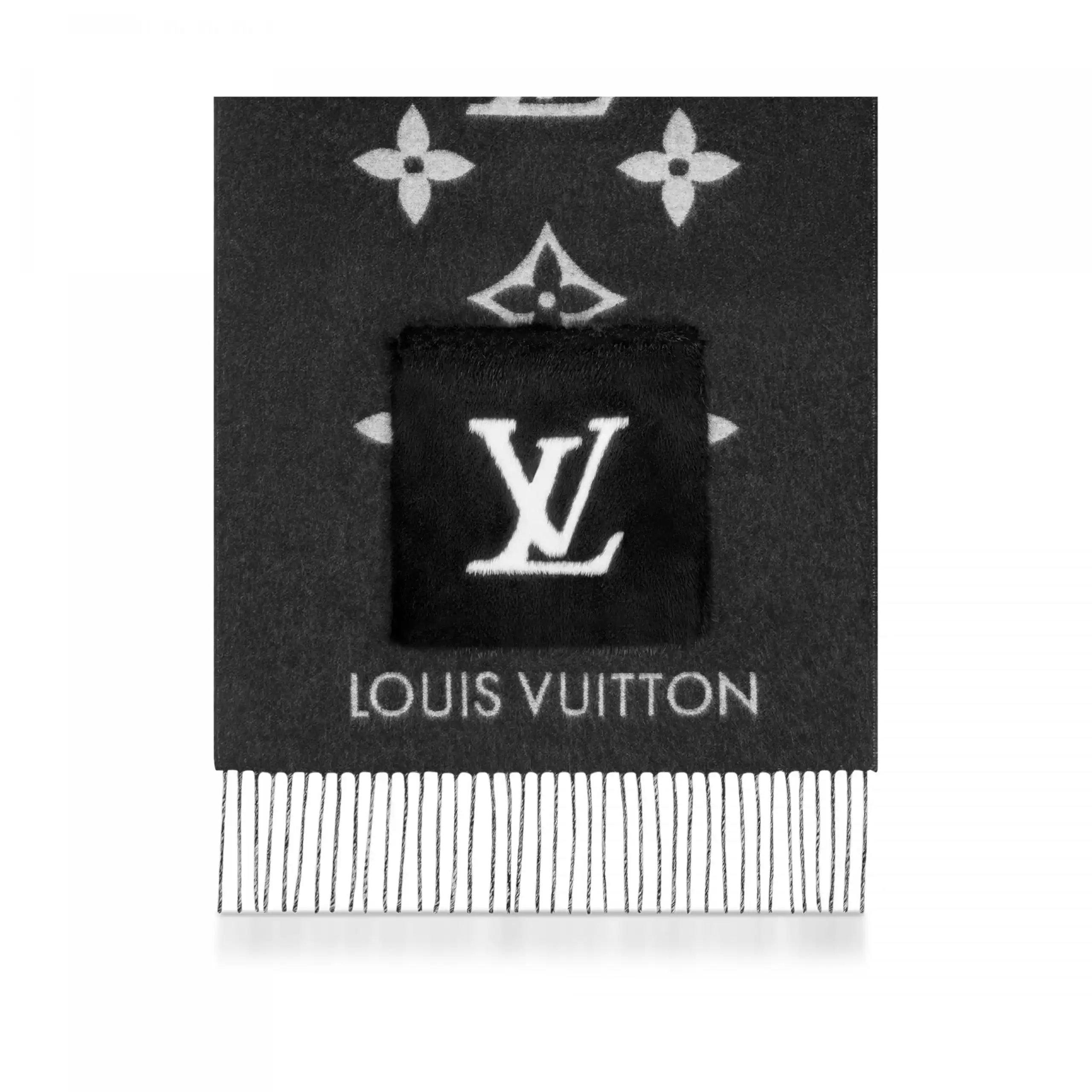 Cheap Louis Vuitton M74353 Cold Reykjavik Black Scarf 0131