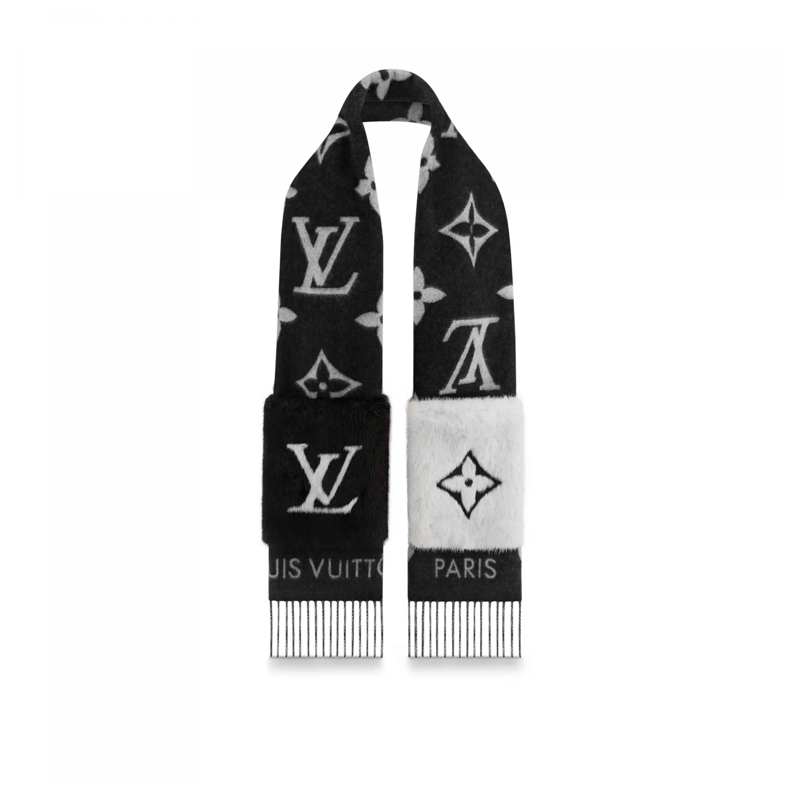 Cheap Louis Vuitton M74353 Cold Reykjavik Black Scarf 0131