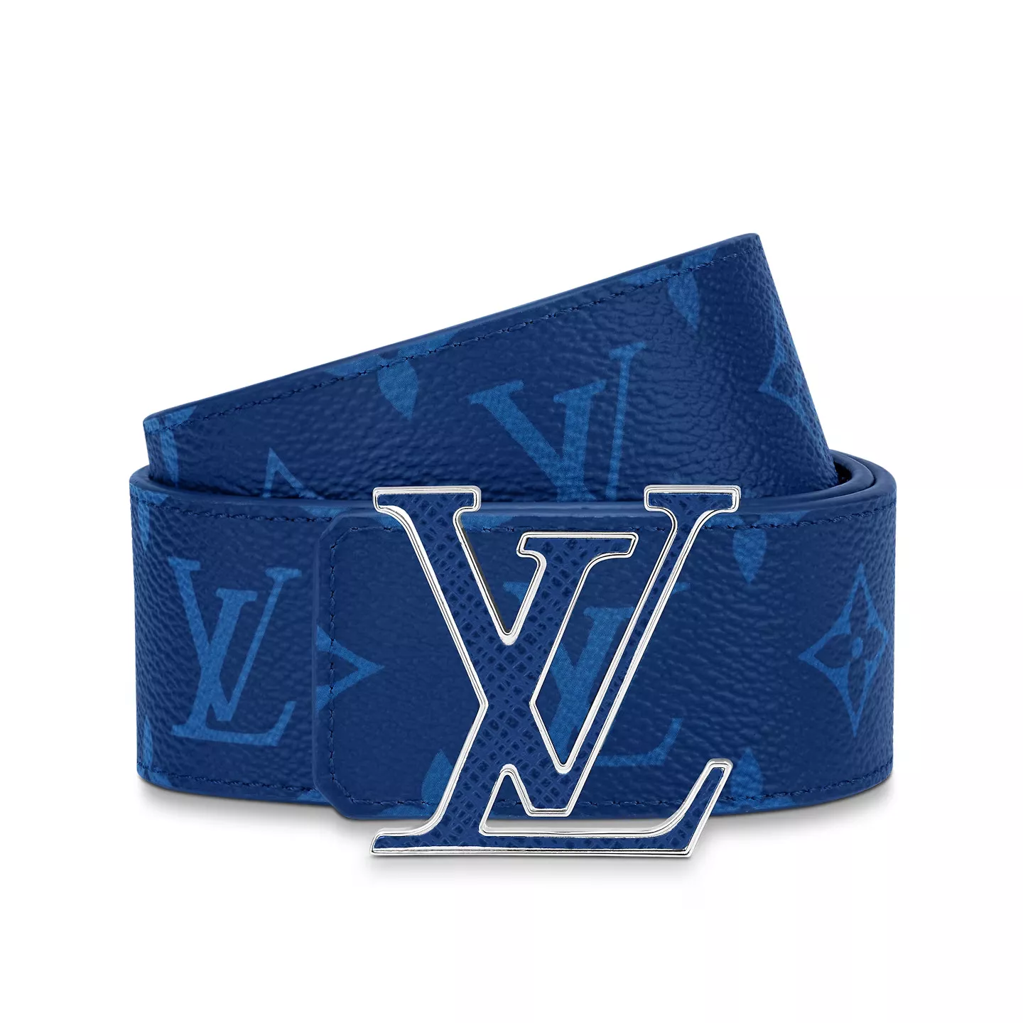 Cheap Louis Vuitton M0159U Blue LV Initiales 40mm Reversible Belt 0113