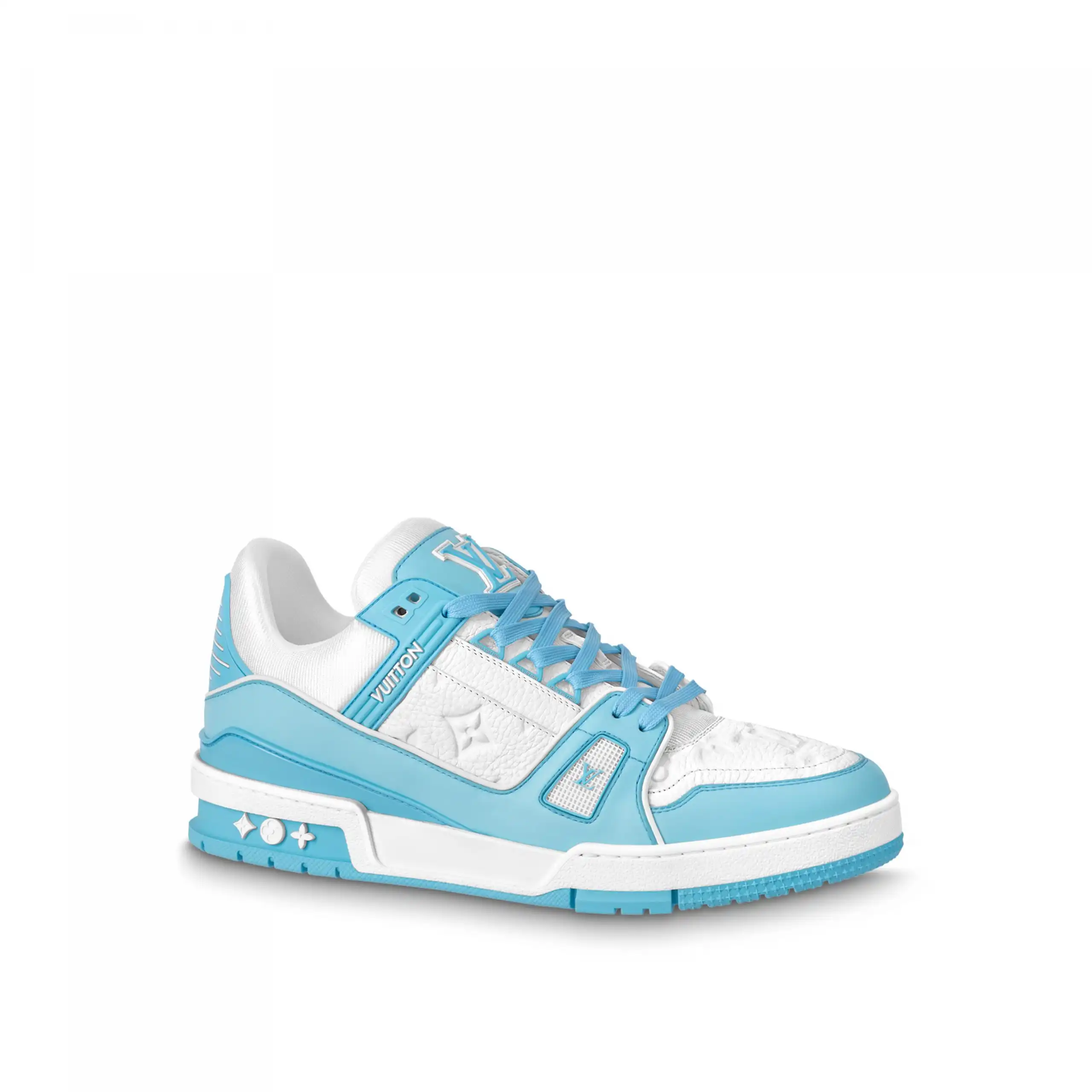 Louis Vuitton Trainer Sneaker Sky Blue 1ABOFM 0126