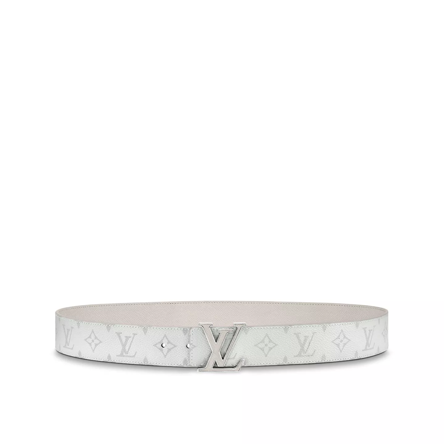 Louis Vuitton M0158U White LV Initiales 40mm Reversible Belt 0112