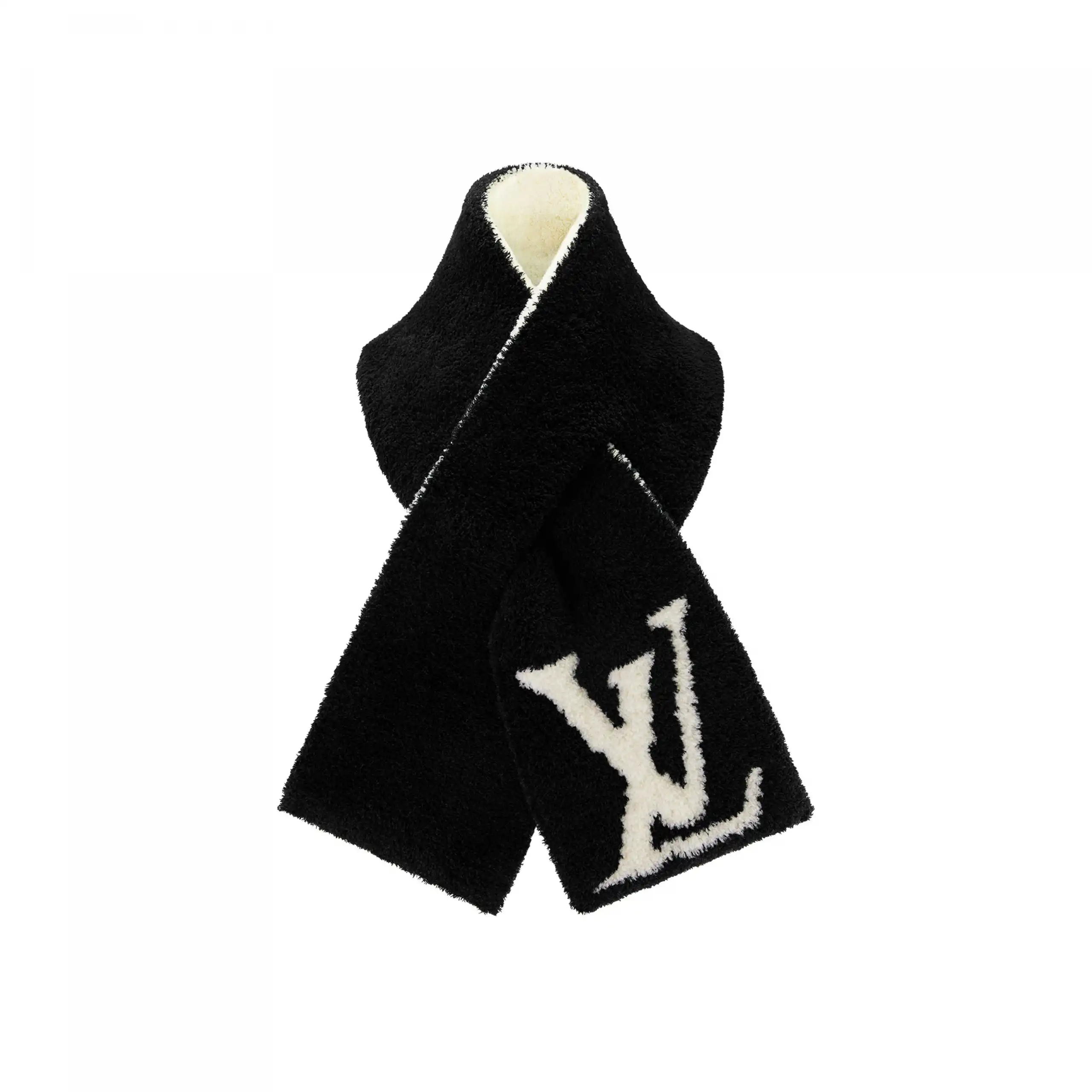 Louis Vuitton M79399 Comfy Black White Scarf 0131