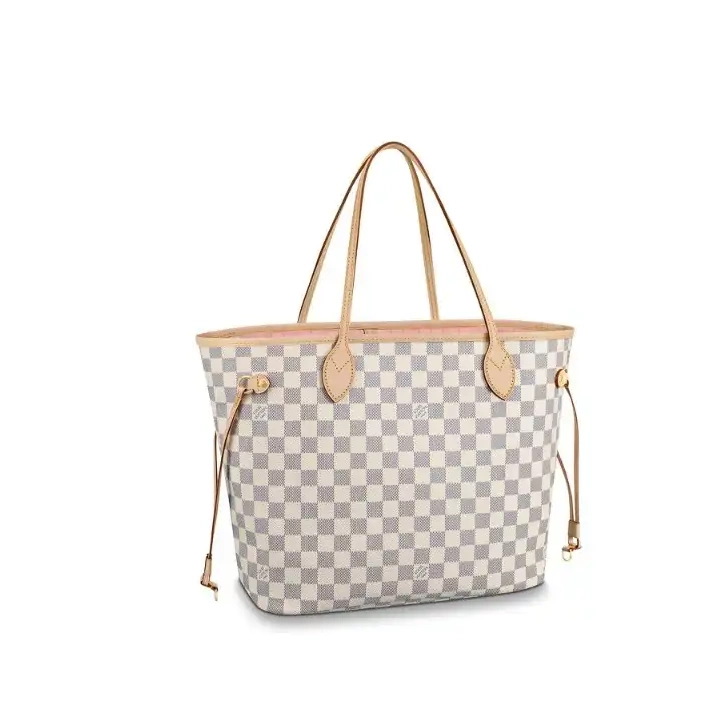 Cheap Rose N41605 Louis Vuitton Ballerine Azur Neverfull Damier MM Canvas 0304