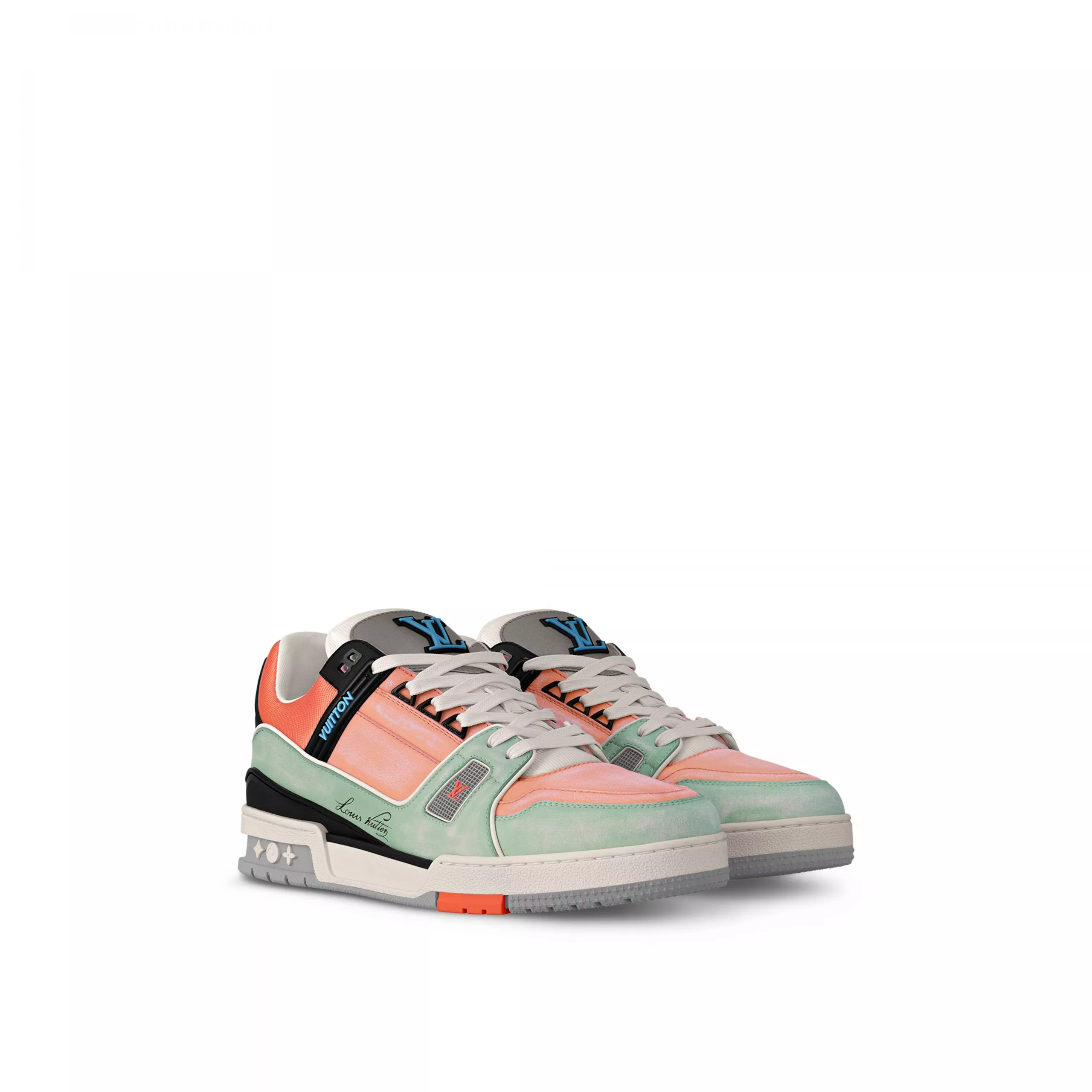 Cheap Louis Vuitton Cult LV Trainer Sneaker Orange 1ACEFX 0116