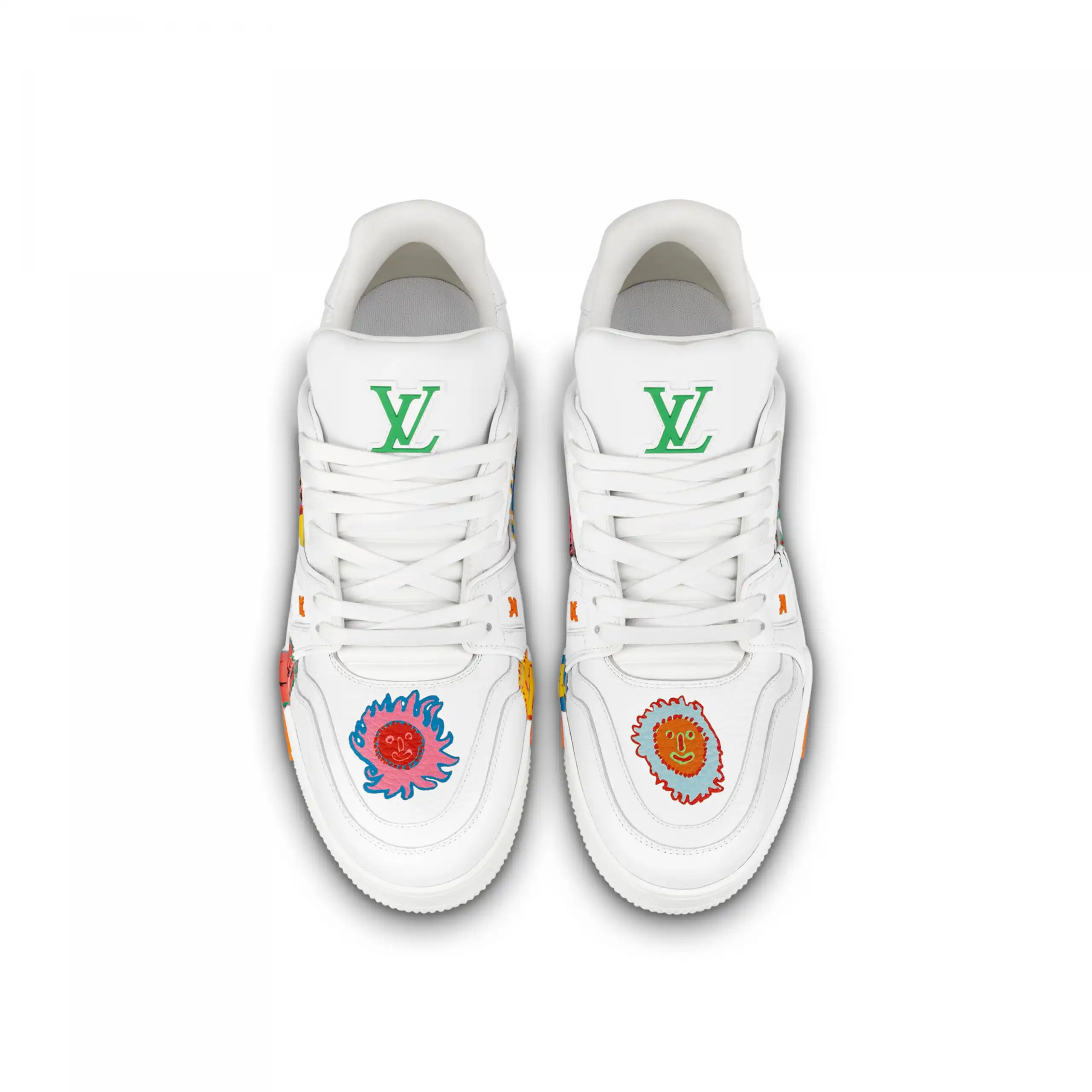 Cheap Louis Vuitton Trainer Sneaker LV x YK LV White 1ABD39 0122