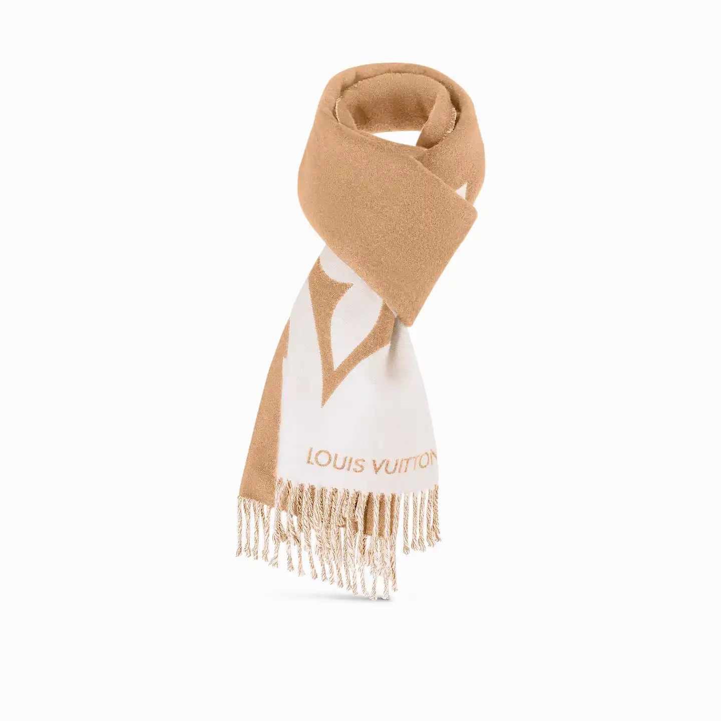 Cheap Louis Vuitton Beige M79098 Graphic Dual Scarf 0131