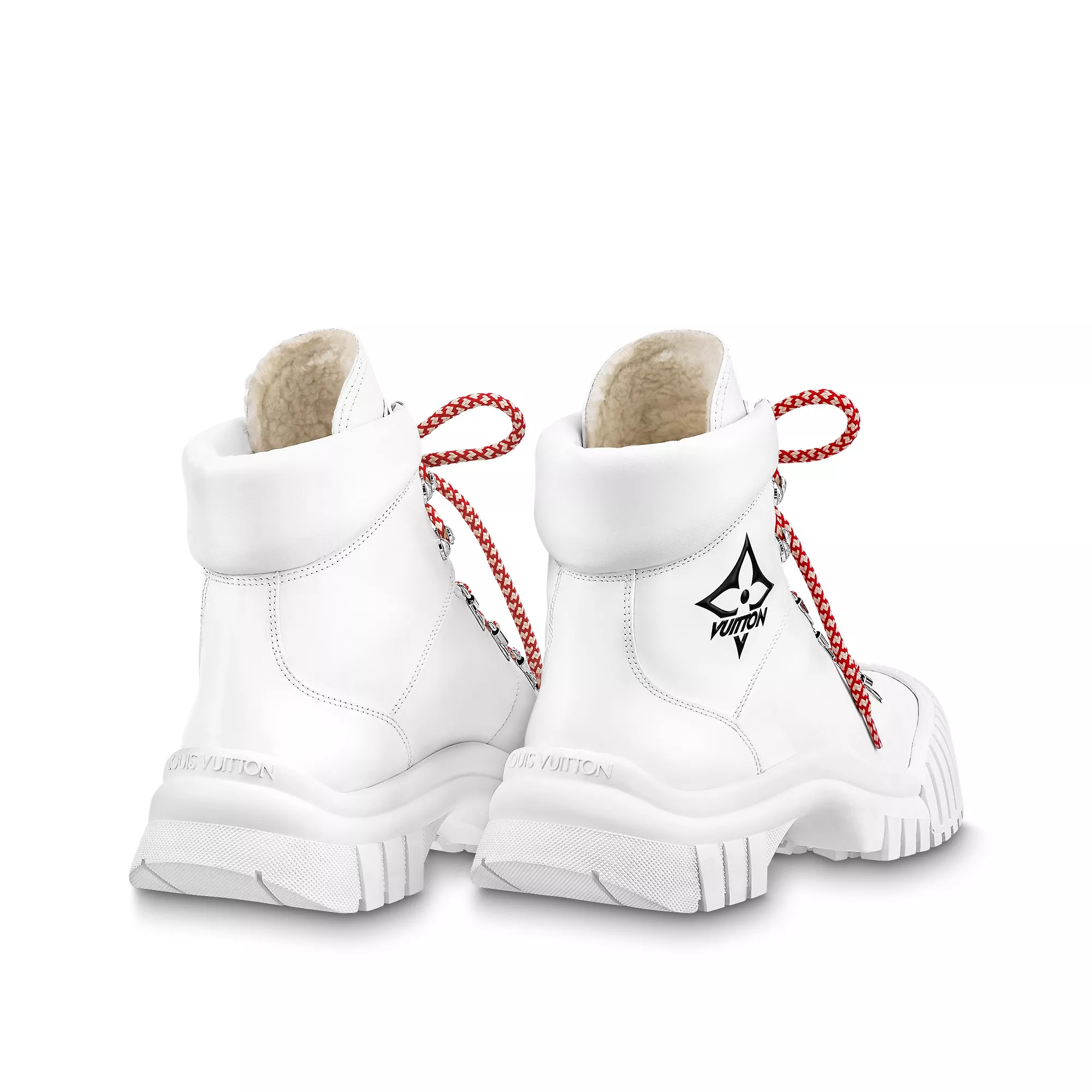 Cheap Louis Vuitton LV Ruby Flat Ranger Boot White 1AAM1U 0116