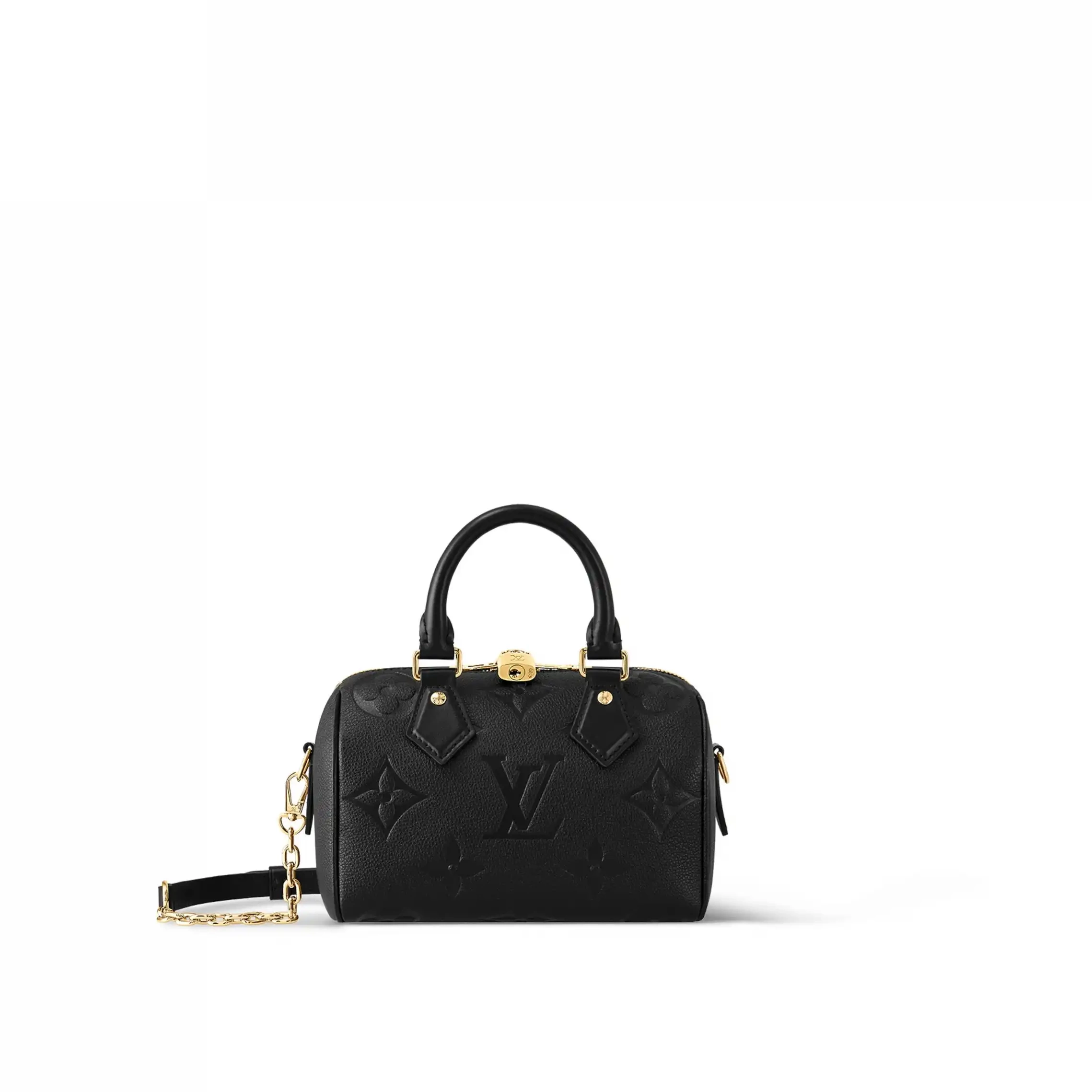 Cheap Black Monogram Bandoulière Speedy Vuitton M58953 Louis 20 Leather Empreinte 0211