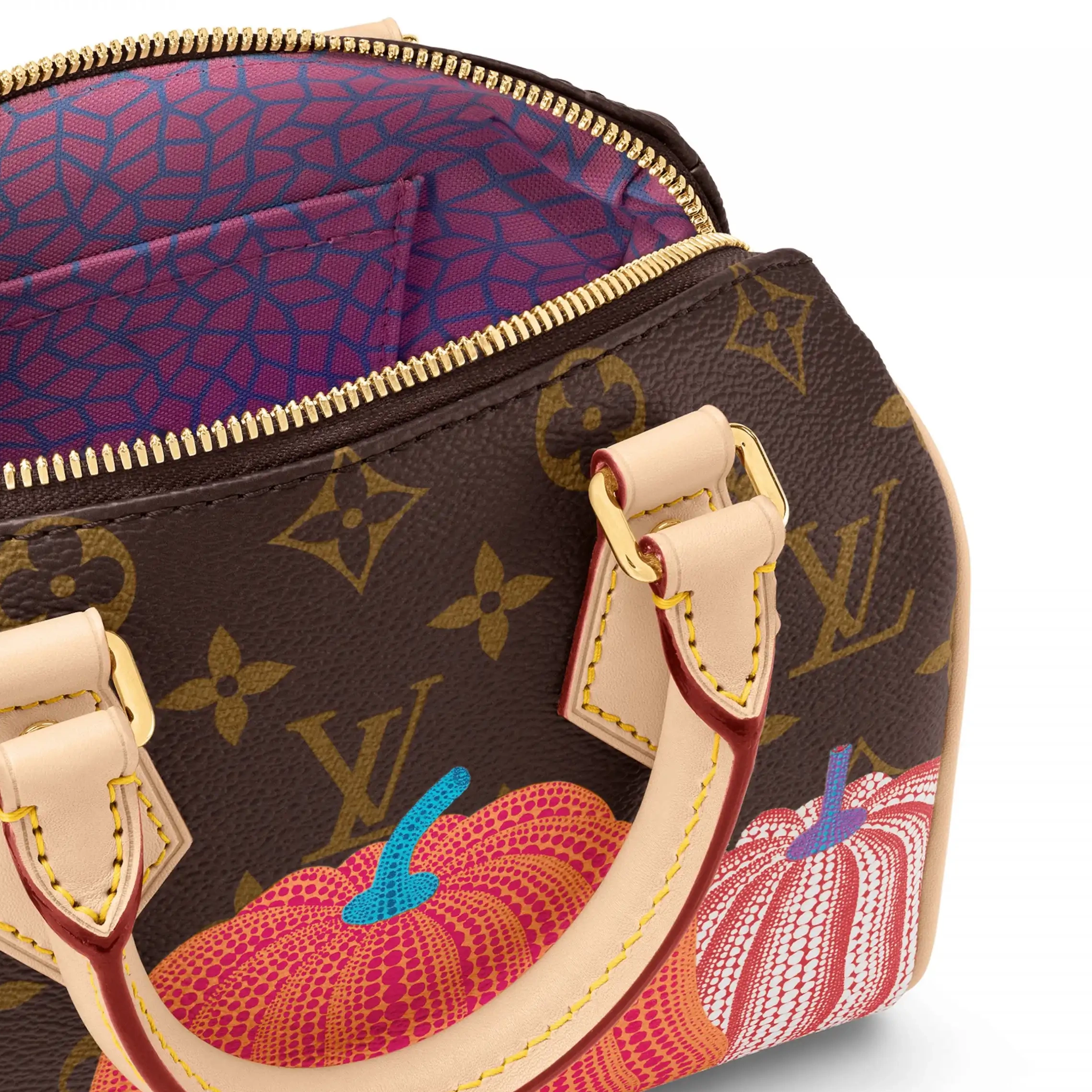 Cheap M46469 YK Speedy Vuitton Pumpkin print Bandoulière 20 x LV Louis 0219