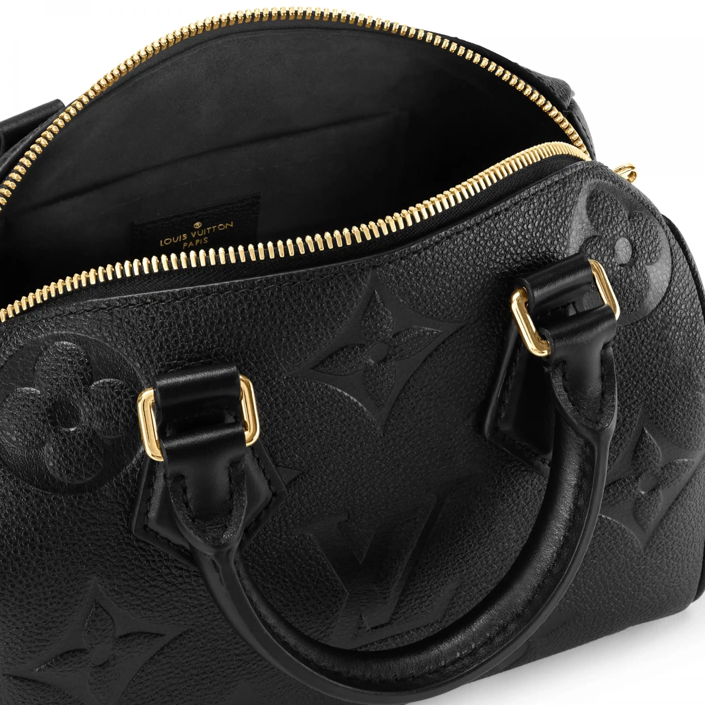 Cheap Black Monogram Bandoulière Speedy Vuitton M58953 Louis 20 Leather Empreinte 0211