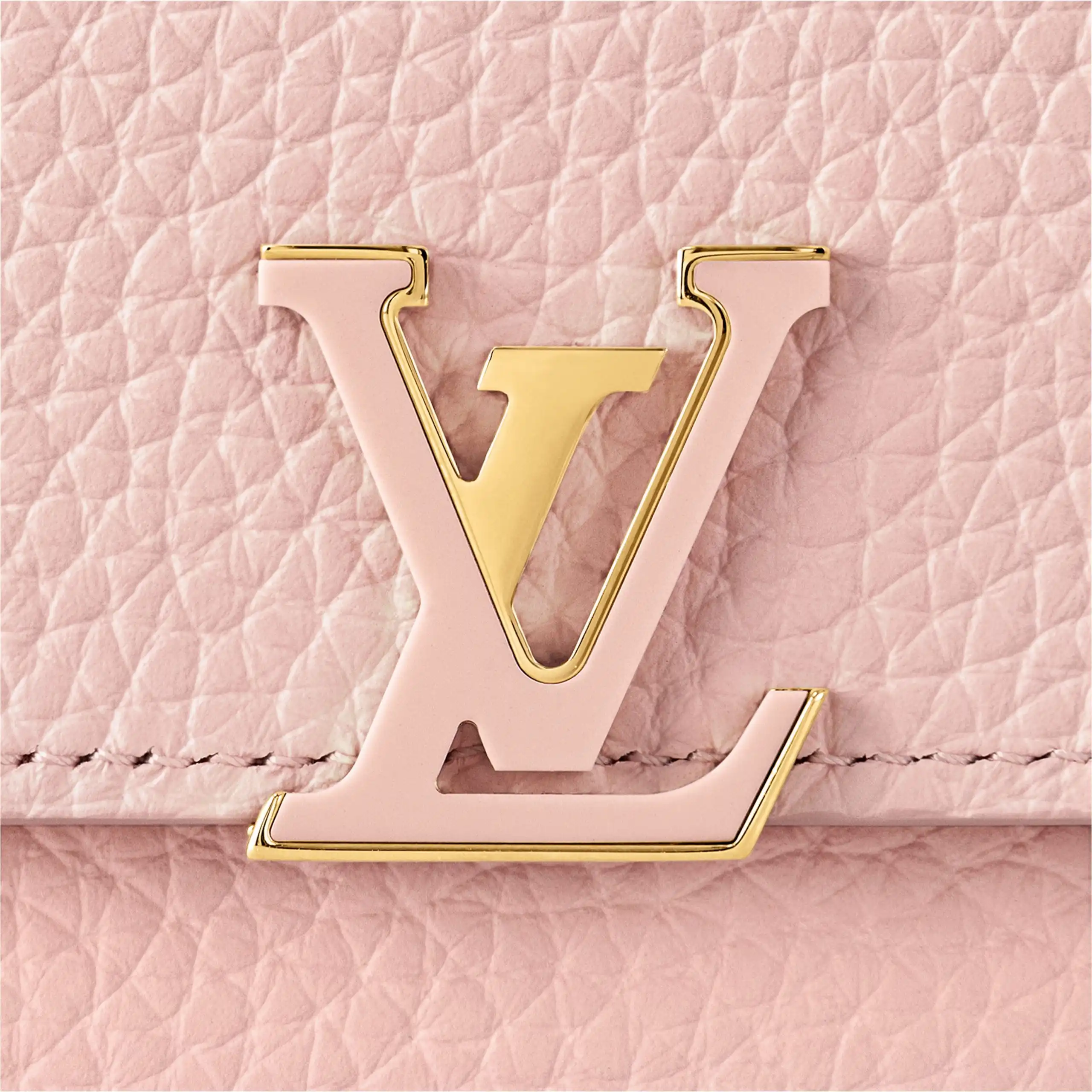 Cheap Louis Vuitton M82361 Capucines Compact Wallet Rose Jasmine 0206