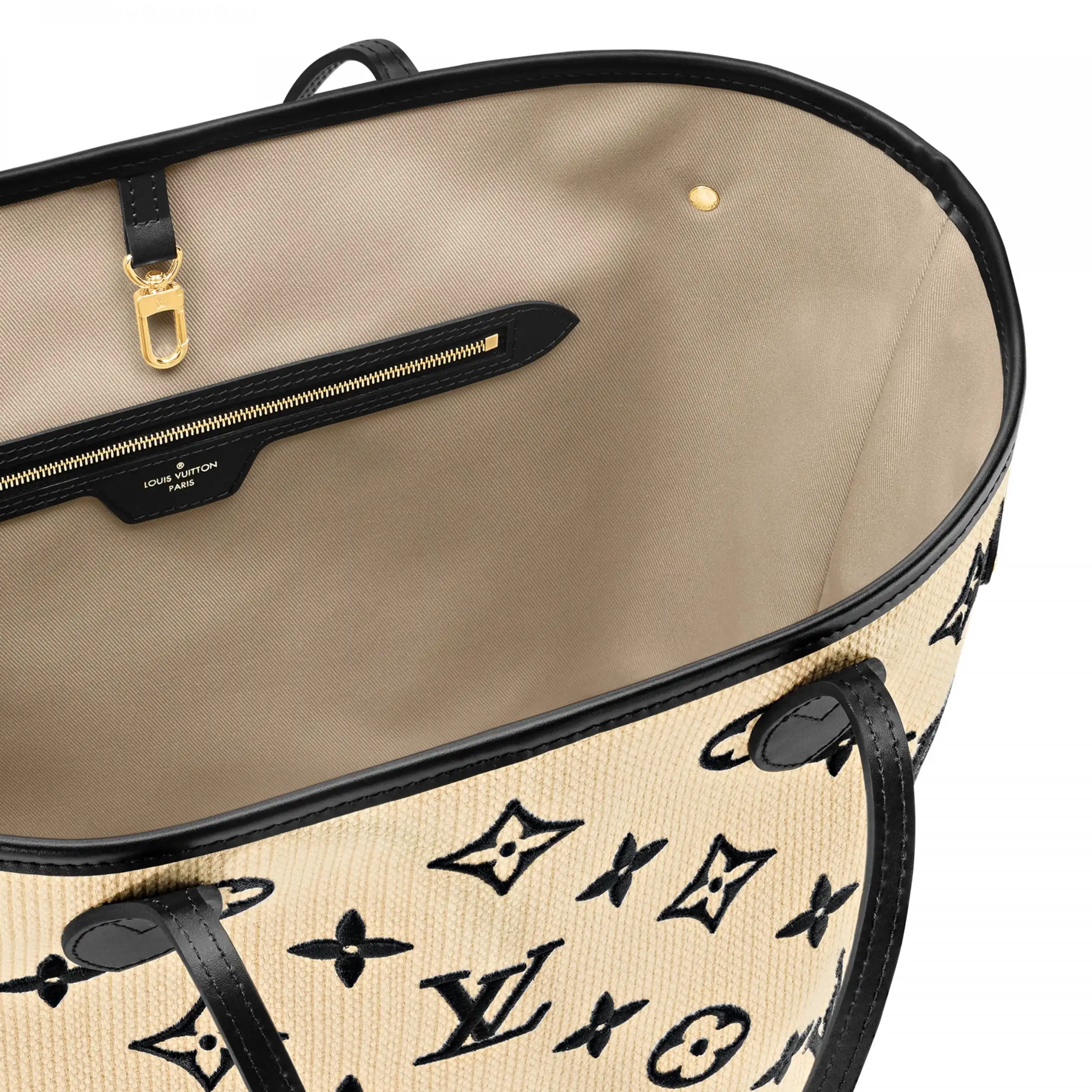 Cheap Black Beige Vuitton MM Lotus cotton M22838 Neverfull Louis 0211