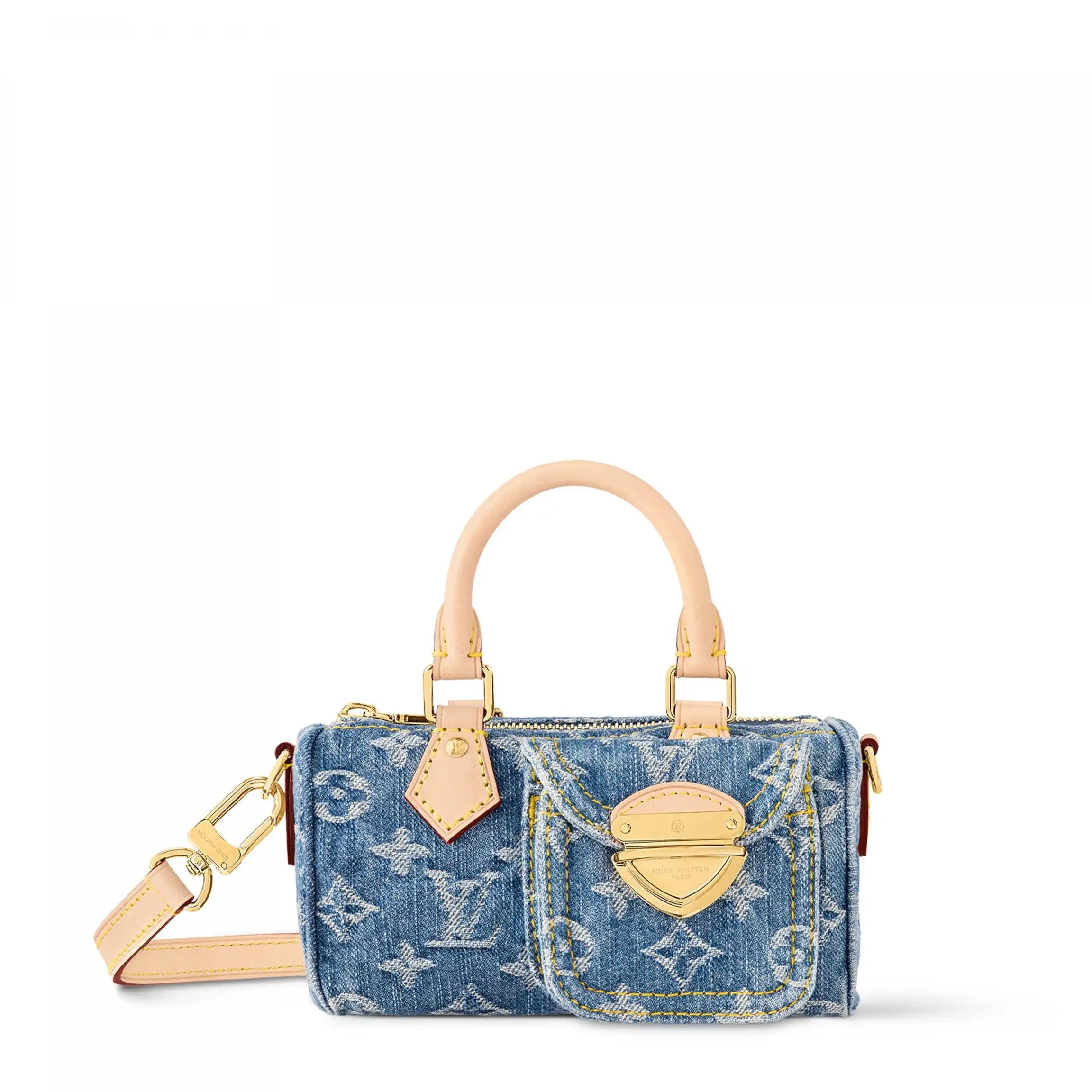 Cheap Speedy Vuitton M82950 Denim Blue Nano Louis 0225