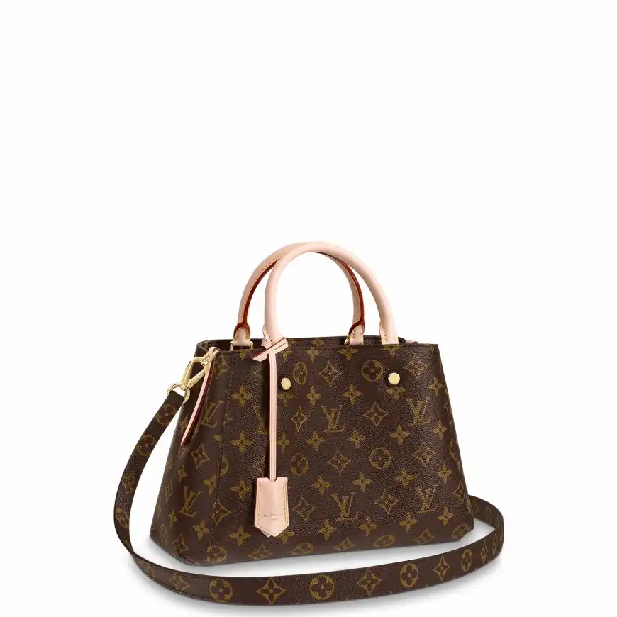 Cheap Vuitton Louis M41055 Bag Tote Montaigne Monogram Canvas BB 0215