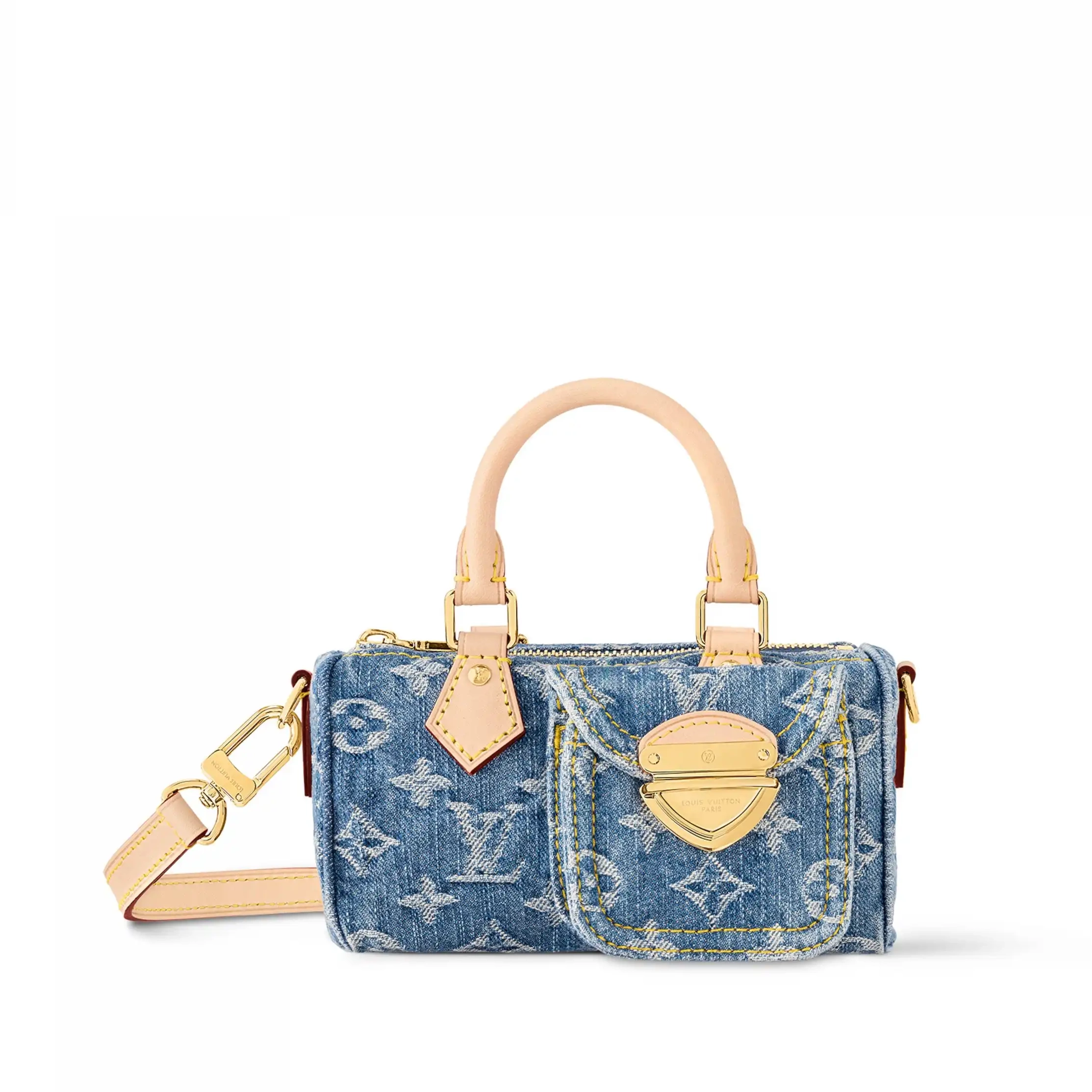 Cheap Speedy Vuitton M82950 Denim Blue Nano Louis 0225