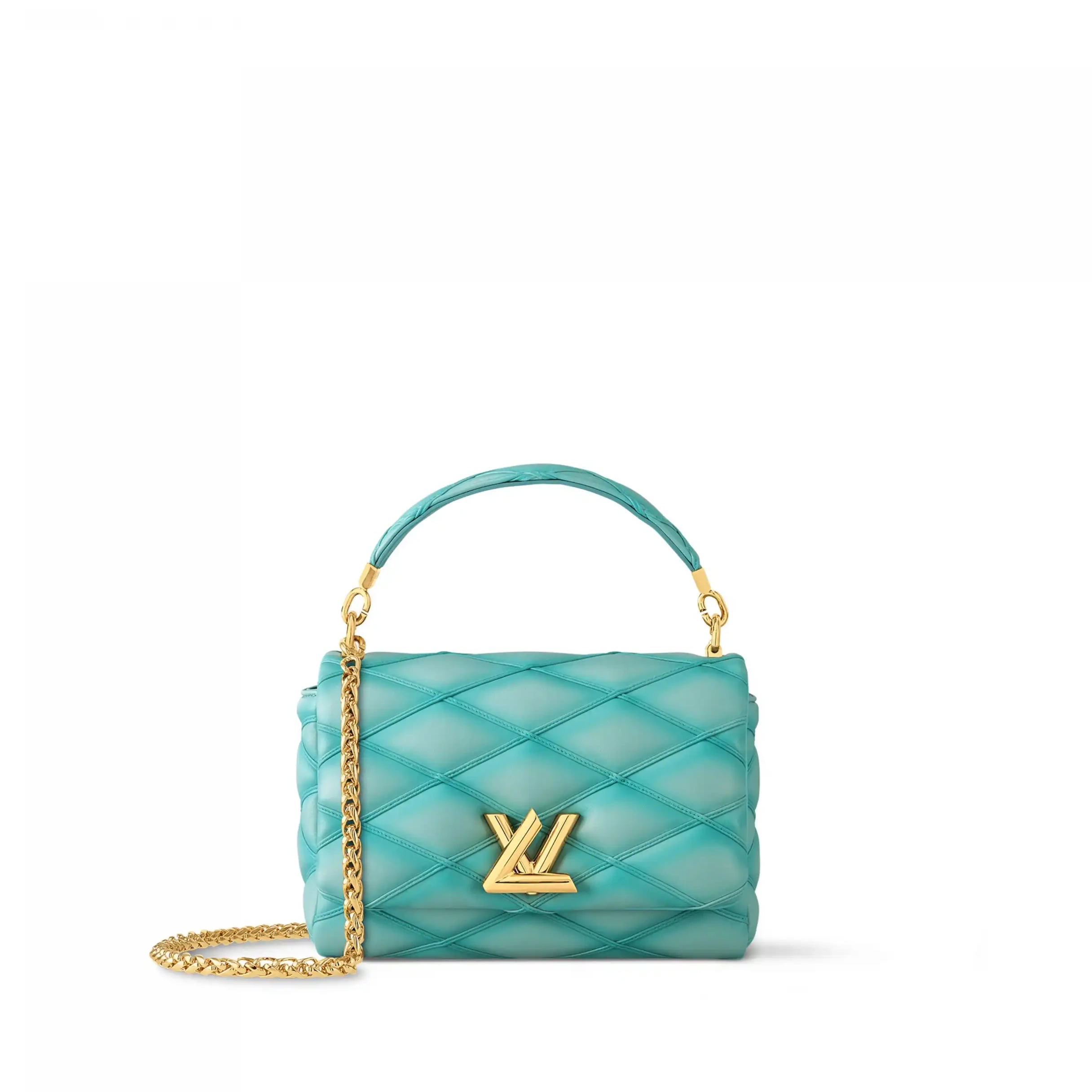 Cheap Turquoise Louis Vuitton MM GO-14 M24185 Lagoon 0215