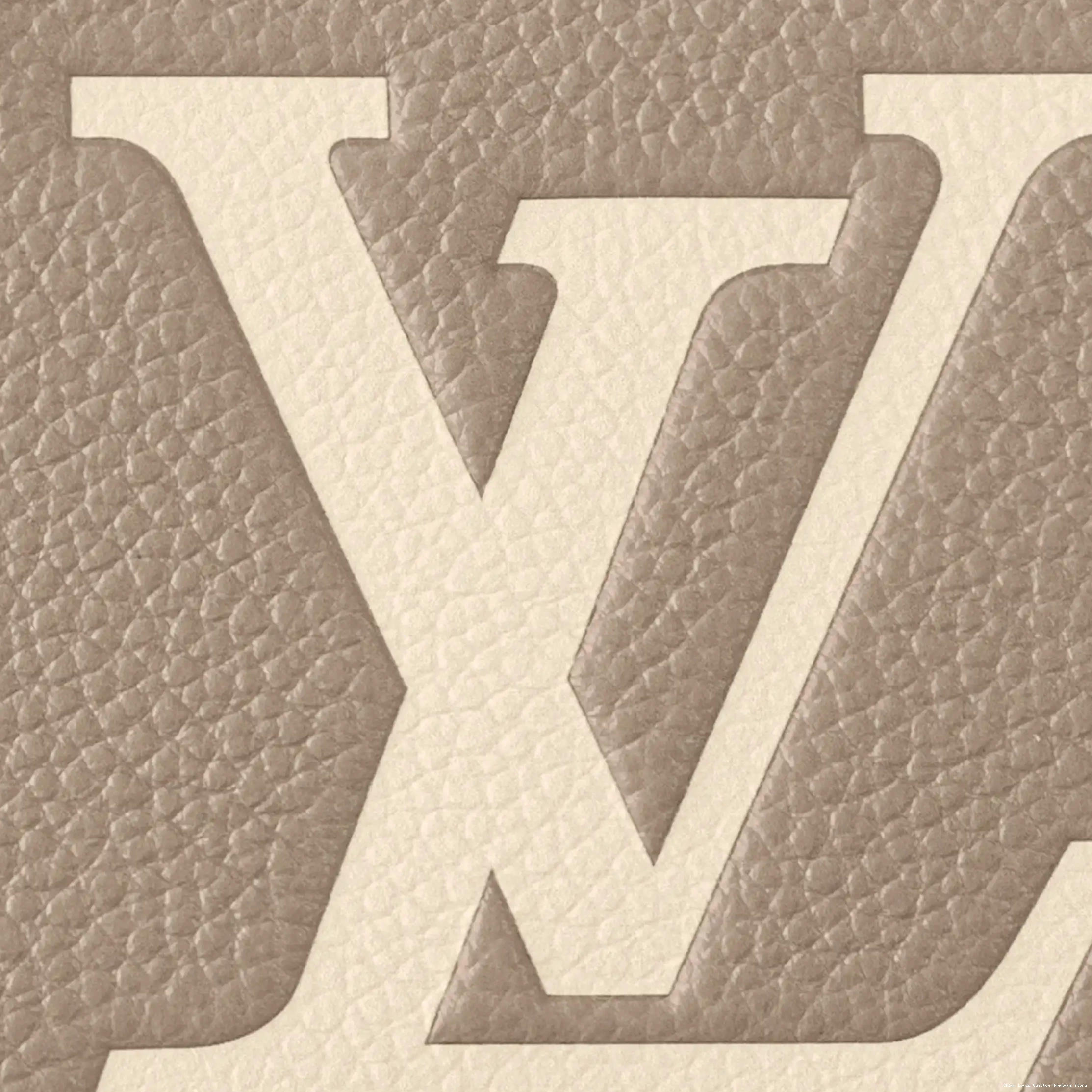 Cheap M23641 East Cream Dove Leather West Bicolor Louis OnTheGo Monogram Vuitton Empreinte 0215