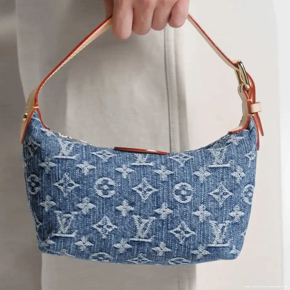 Cheap Pochette M82949 Vuitton Louis Blue Hills Denim 0210