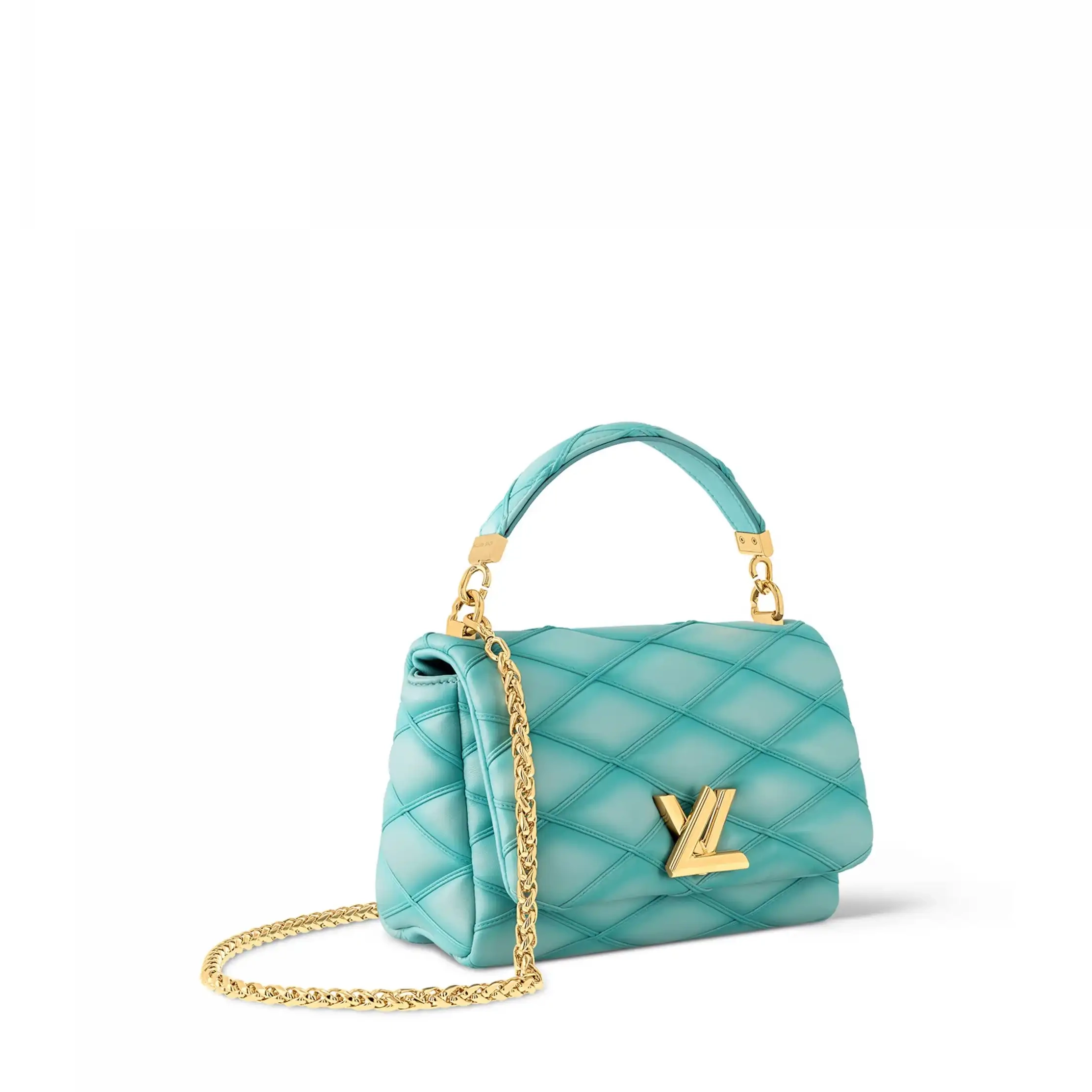 Cheap Turquoise Louis Vuitton MM GO-14 M24185 Lagoon 0215