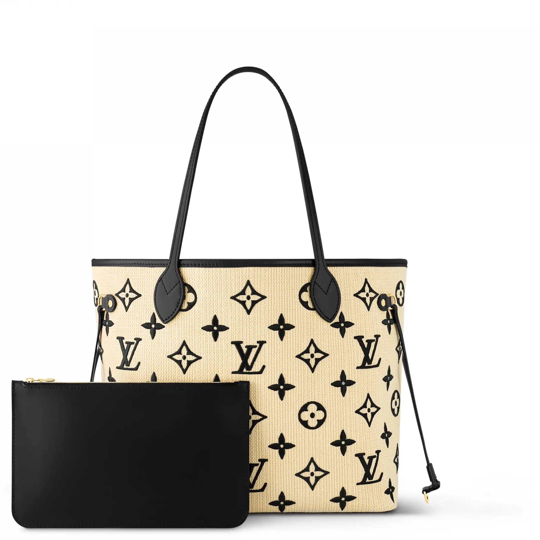 Cheap Black Beige Vuitton MM Lotus cotton M22838 Neverfull Louis 0211