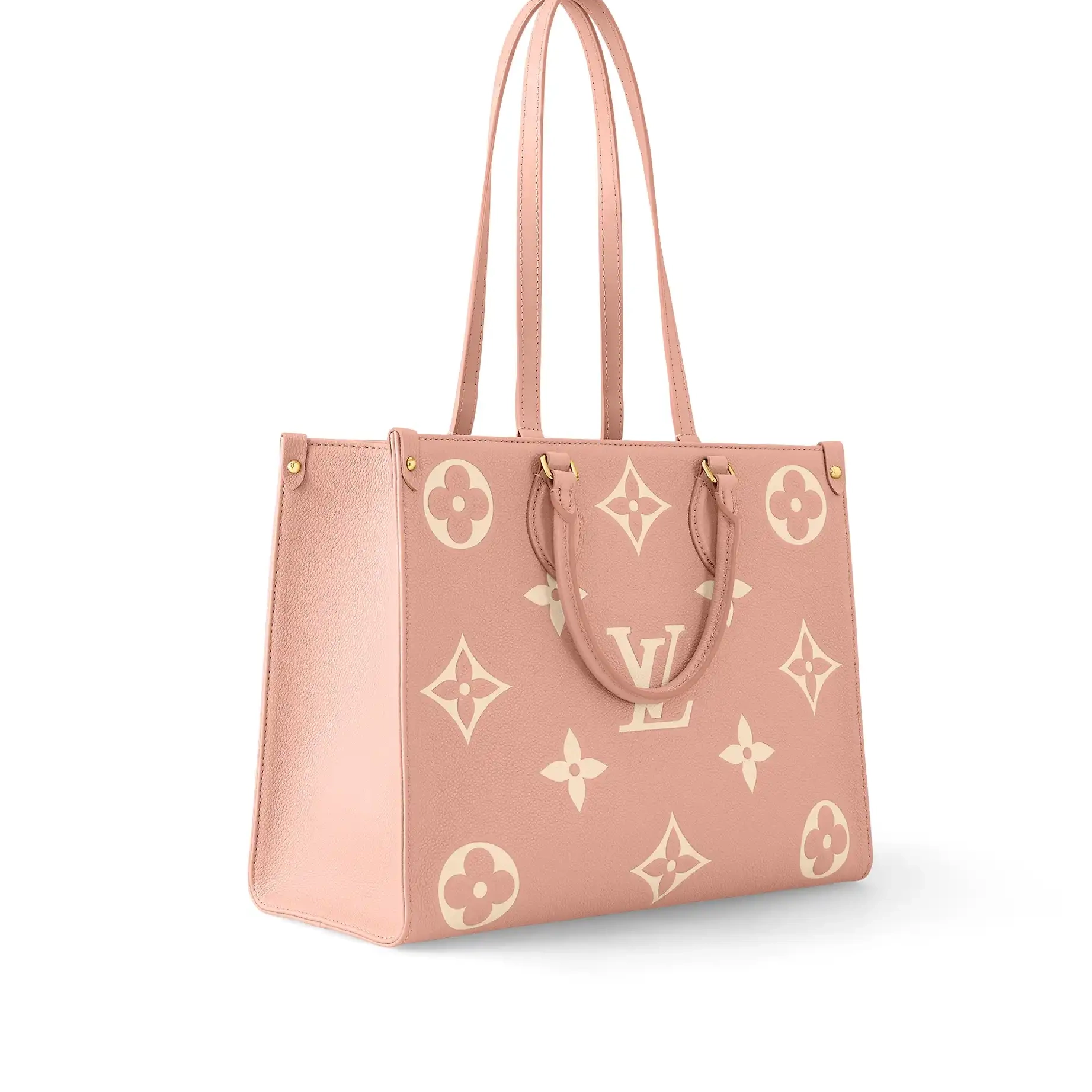 Cheap M46286 MM OnTheGo Vuitton Cream Trianon Louis Pink 0220