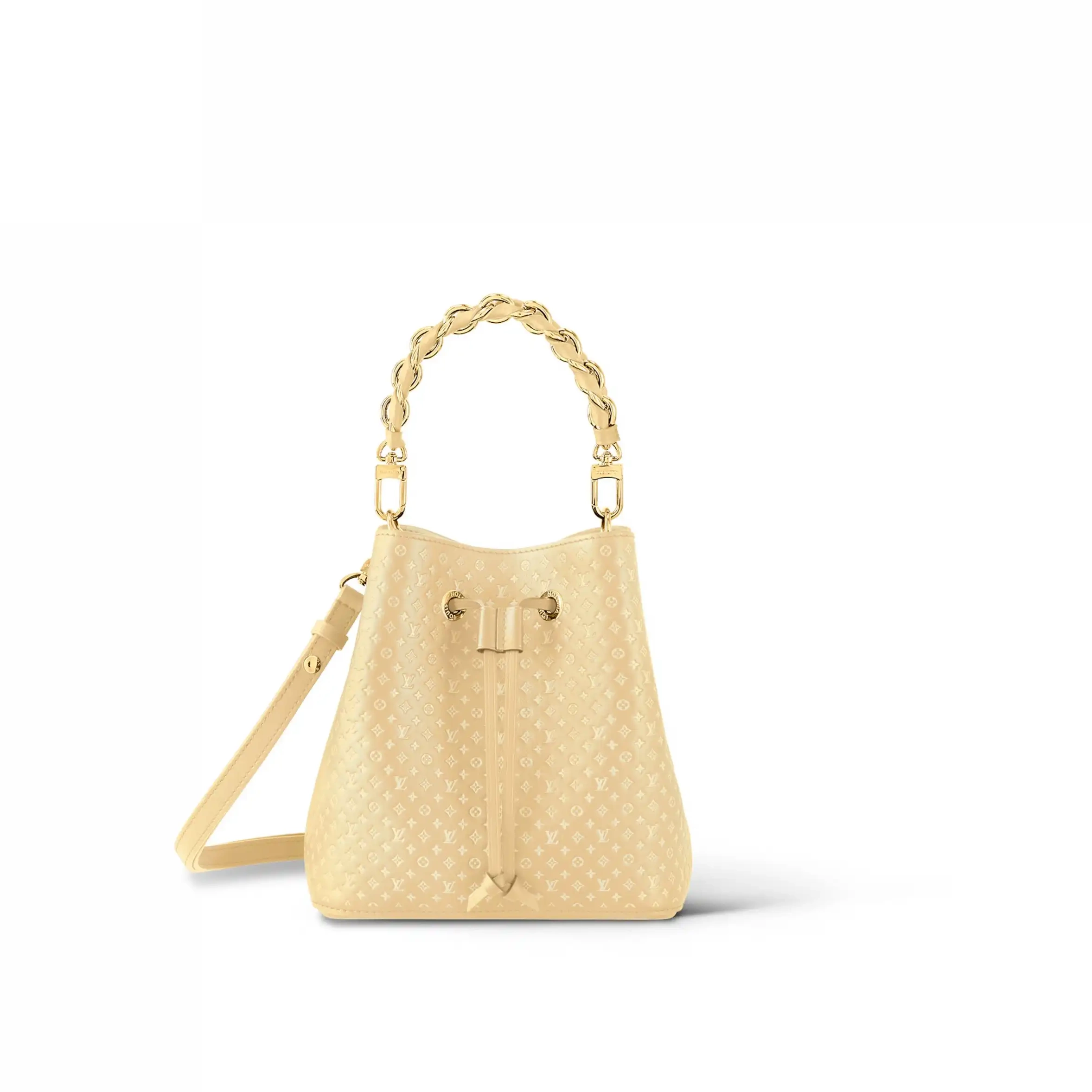 Cheap Louis BB Calfskin Vuitton Yellow M22599 Néonoé 0209