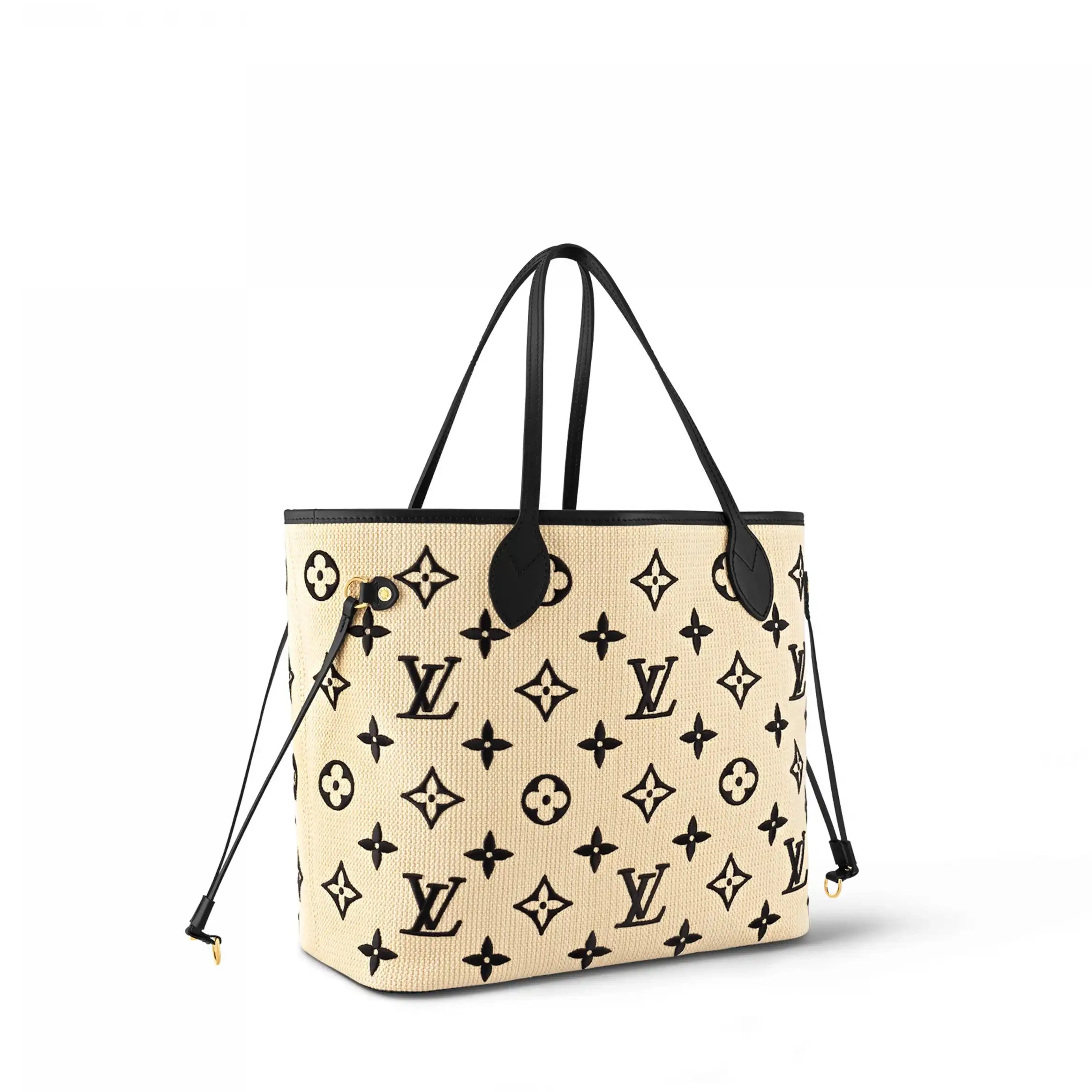 Cheap Black Beige Vuitton MM Lotus cotton M22838 Neverfull Louis 0211