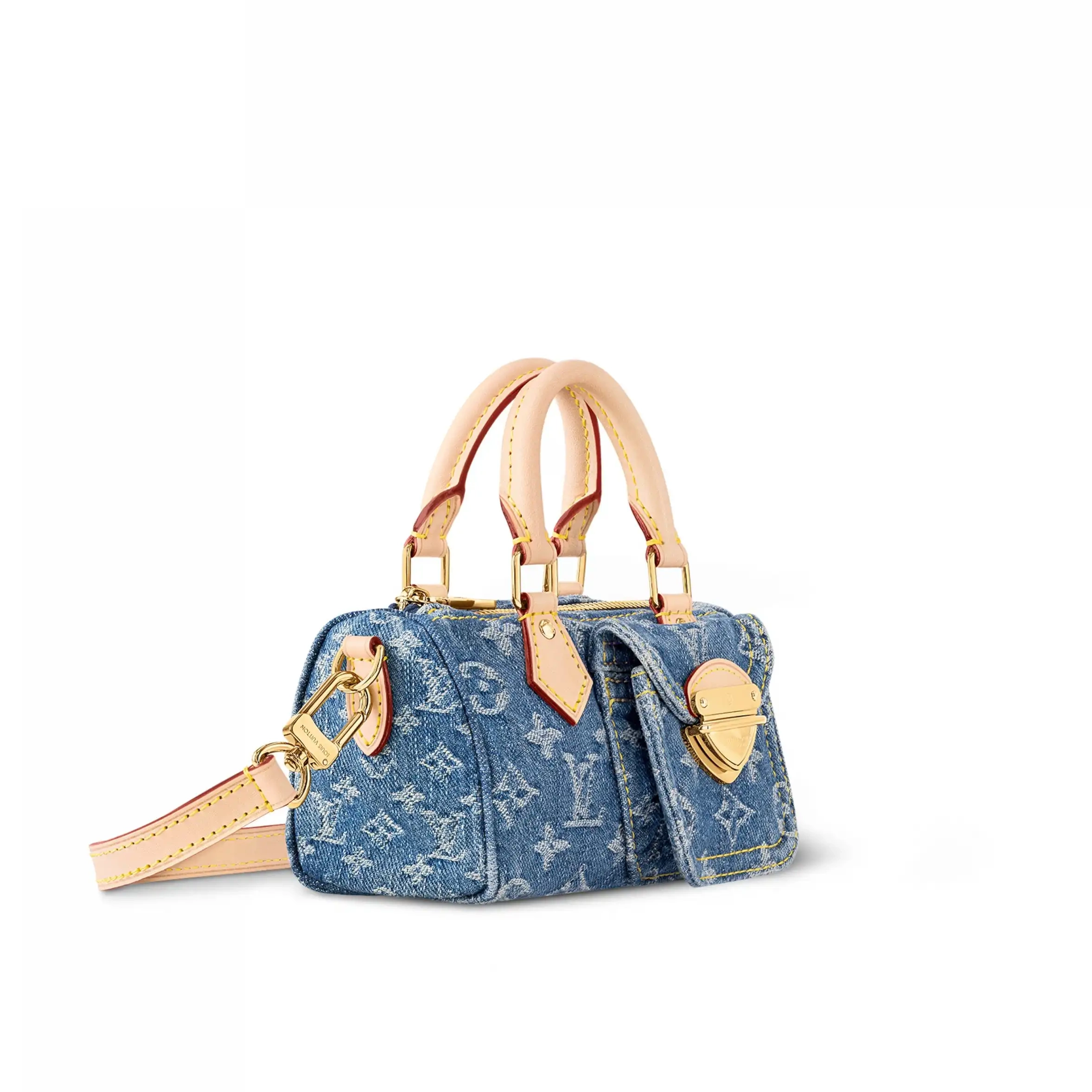 Cheap Speedy Vuitton M82950 Denim Blue Nano Louis 0225