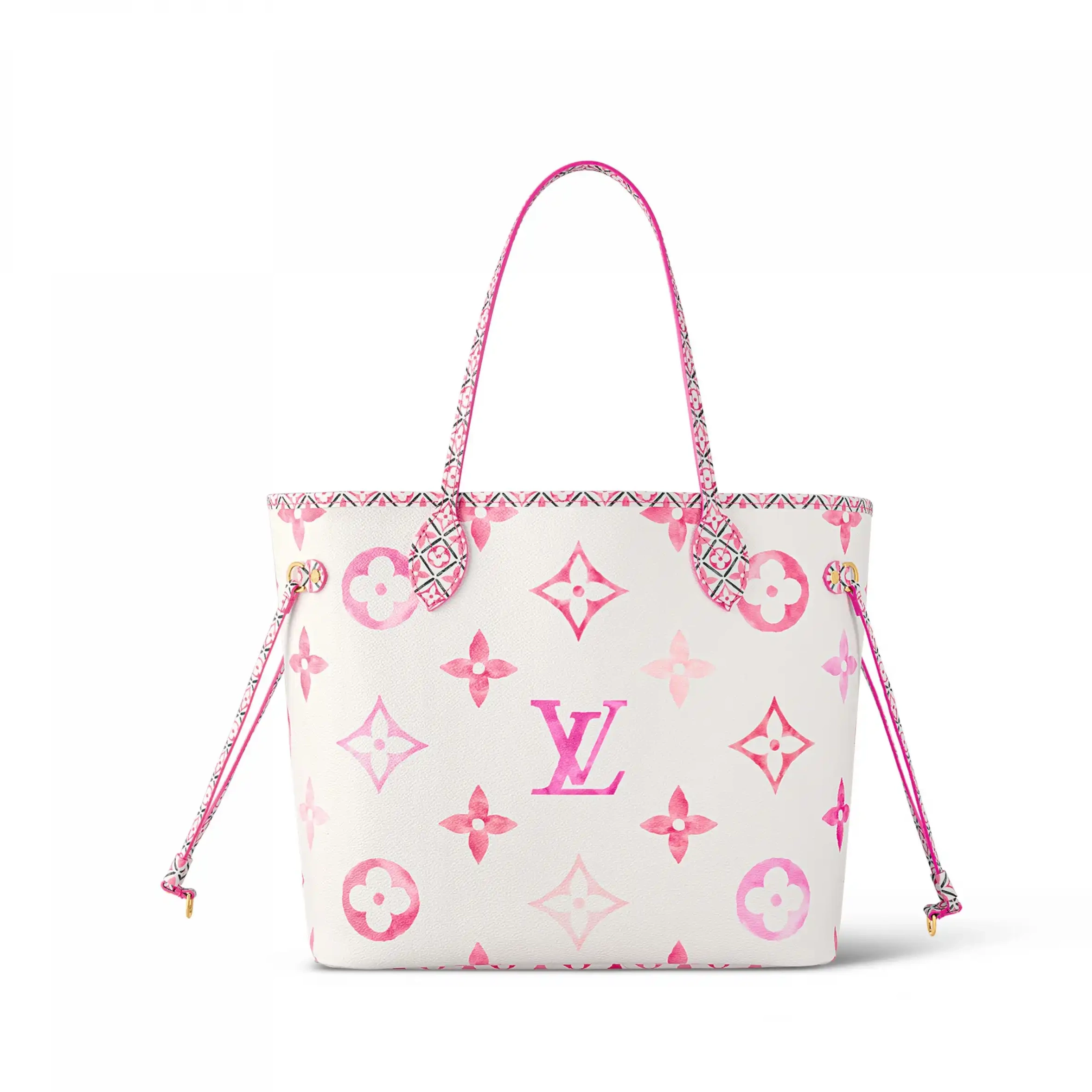 Cheap Louis Neverfull MM Vuitton Pink M22980 Monogram 0218