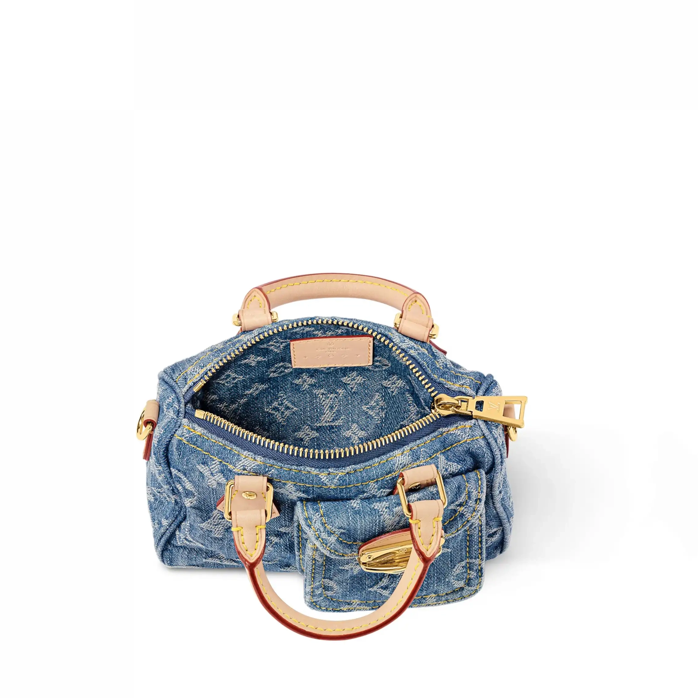 Cheap Speedy Vuitton M82950 Denim Blue Nano Louis 0225